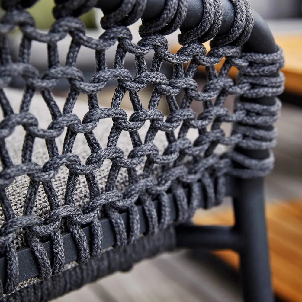 Sofá modular Ocean, dark grey, direita Cane-line