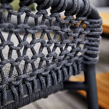 Sofá modular Ocean - dark grey, individual - Cane-line