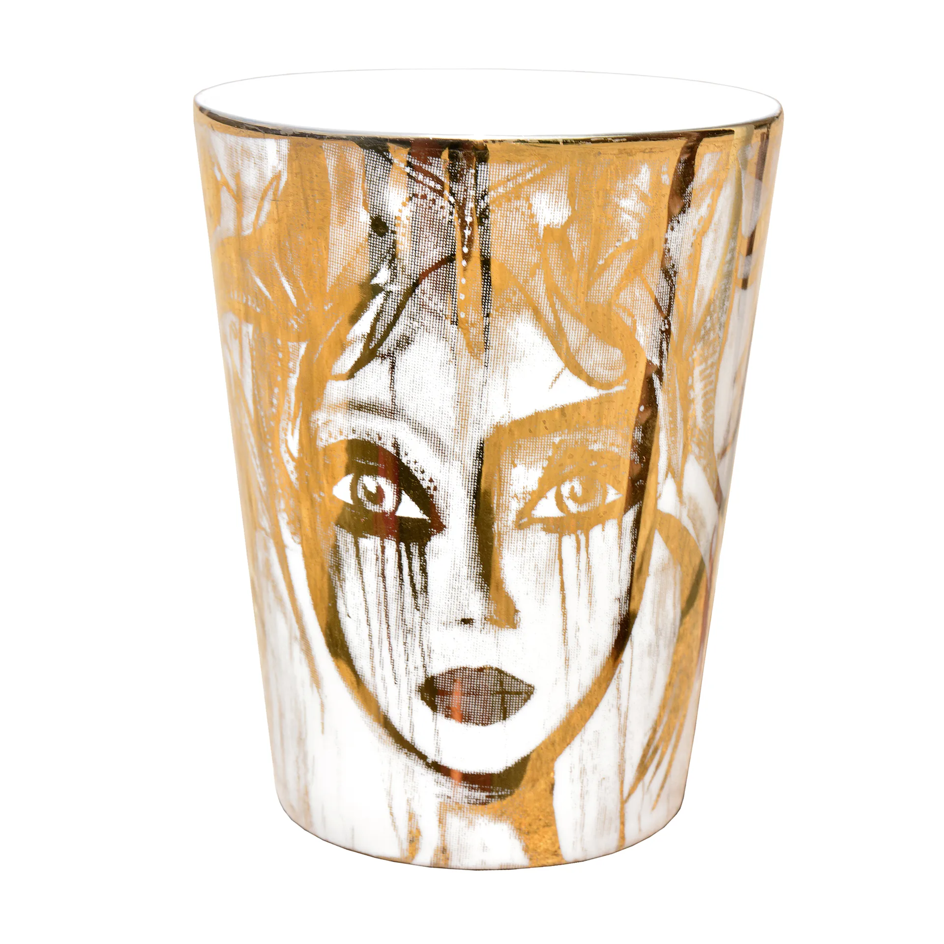Caneca Slice of Life gold-white, 35 cl Carolina Gynning