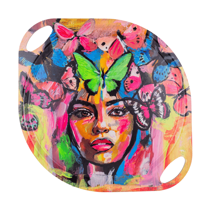 Coming back to life bandeja com alças 38x47 cm - Multicolor - Carolina Gynning