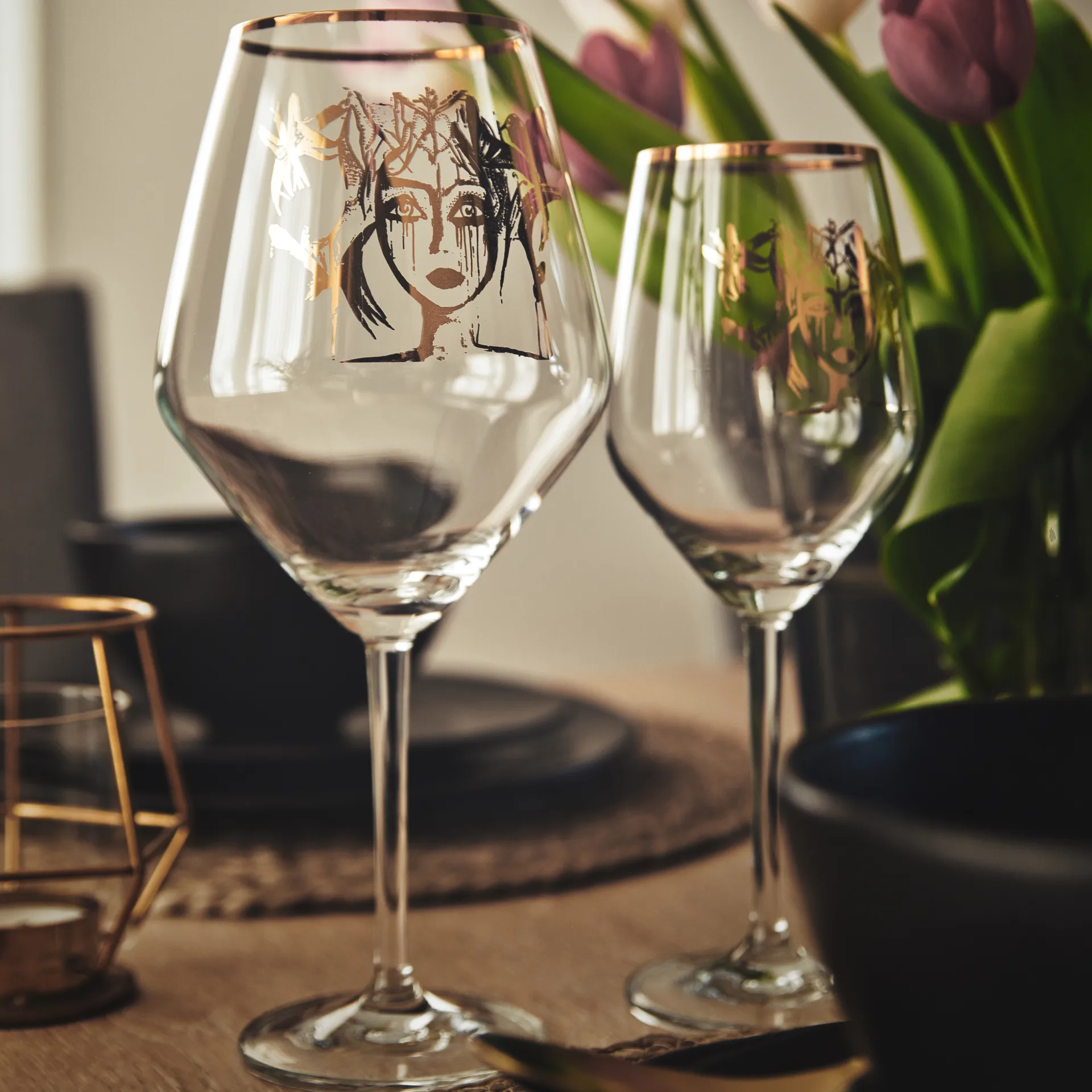 Copo de vinho Gold Edition Slice of Life, 75 cl  Carolina Gynning