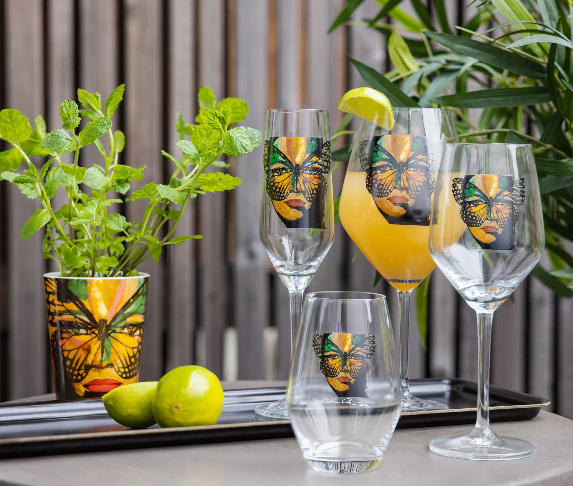 Taça de champanhe Golden Butterfly 30 cl, Clear Carolina Gynning