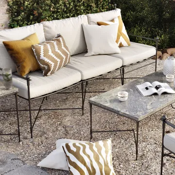 Almofada exterior Zebra 50x50 cm - Sage/off white, 50 cm - Chhatwal & Jonsson