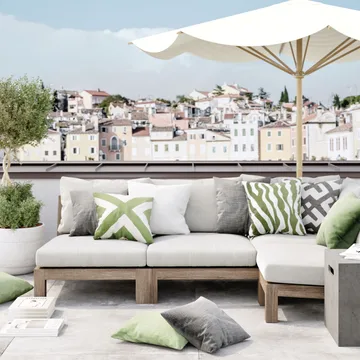Almofada Pani Outdoor - Offwhite, 50 cm - Chhatwal & Jonsson