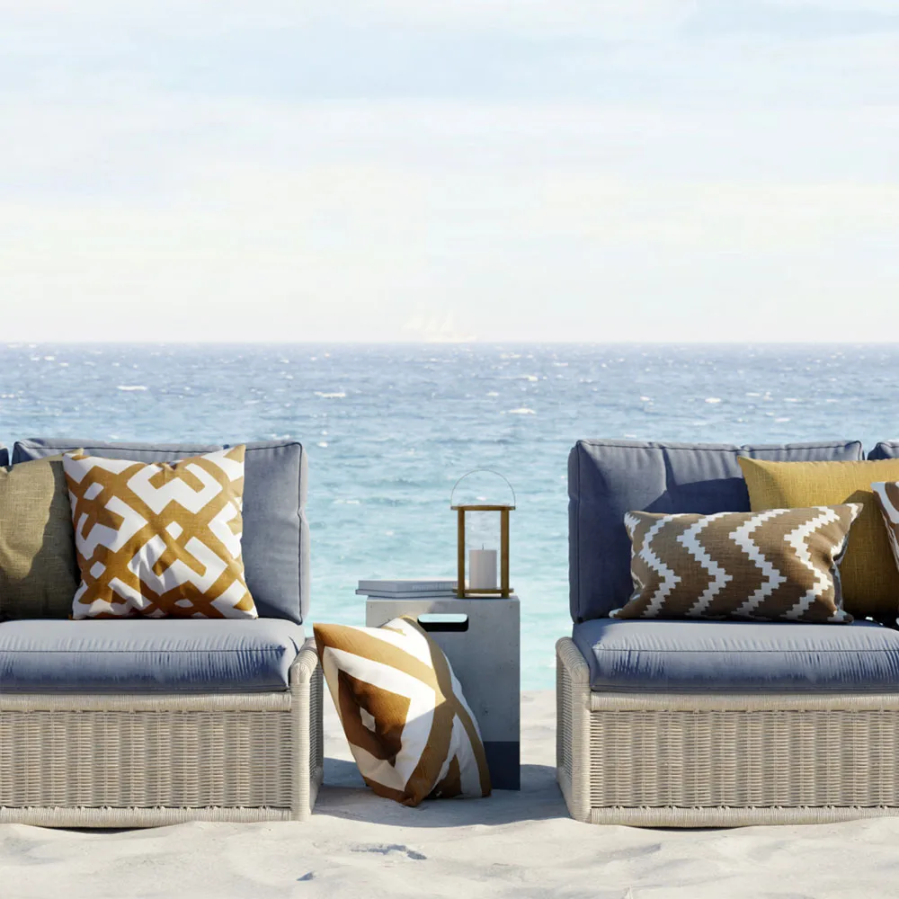 Almofada Pani Outdoor, Offwhite, 50 cm Chhatwal & Jonsson