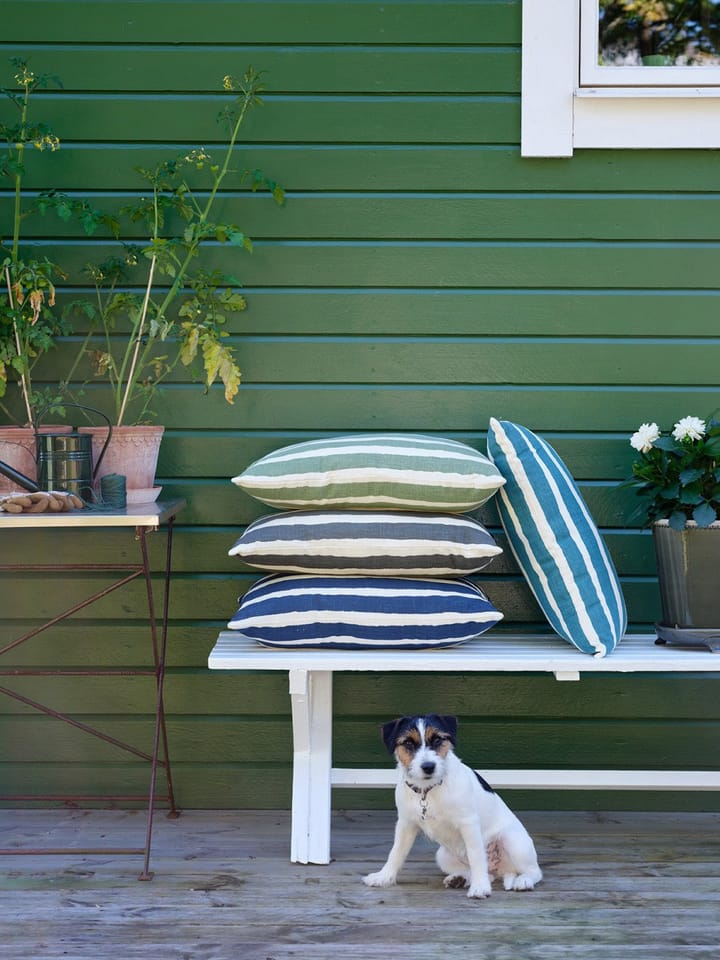 Almofada para exterior Block Stripe 40x60 cm, Heaven blue-off white Chhatwal & Jonsson