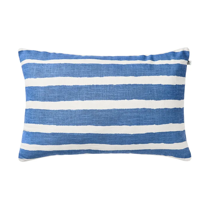 Almofada para exterior Block Stripe 40x60 cm - Riviera blue-off white - Chhatwal & Jonsson