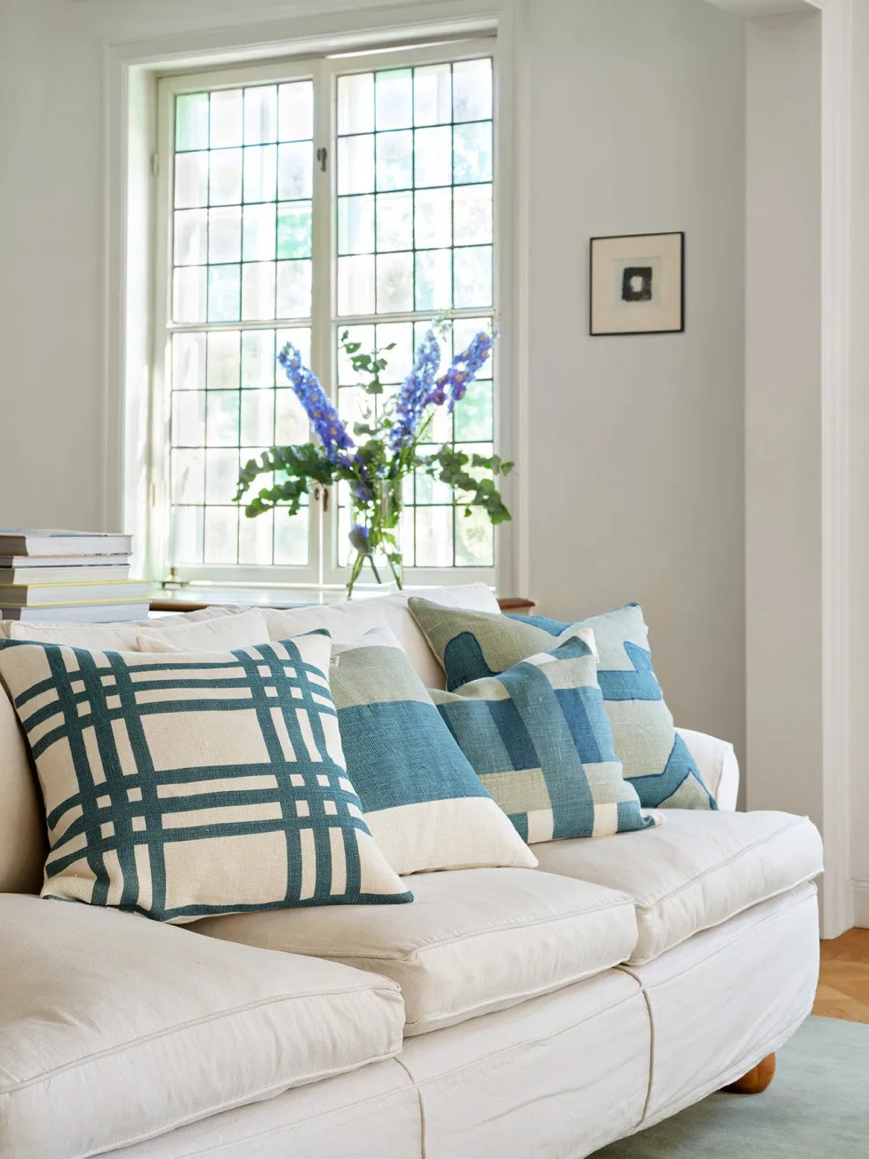 Capa de almofada Benaras 40x60 cm, Heaven blue-aqua-palace blue Chhatwal & Jonsson