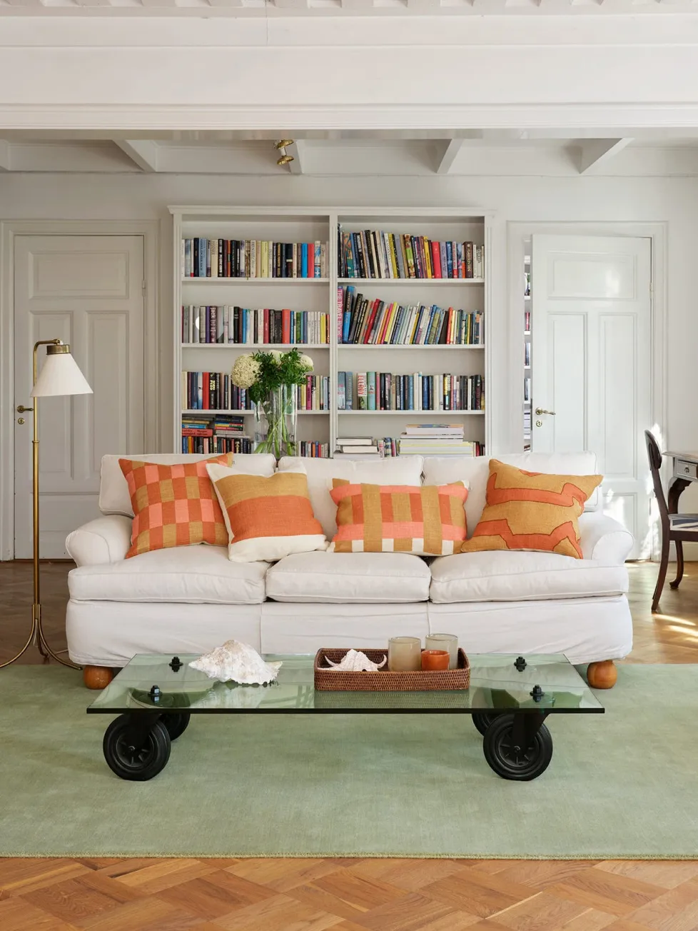 Capa de almofada Benaras 40x60 cm, Khaki-rose-apricot orange Chhatwal & Jonsson