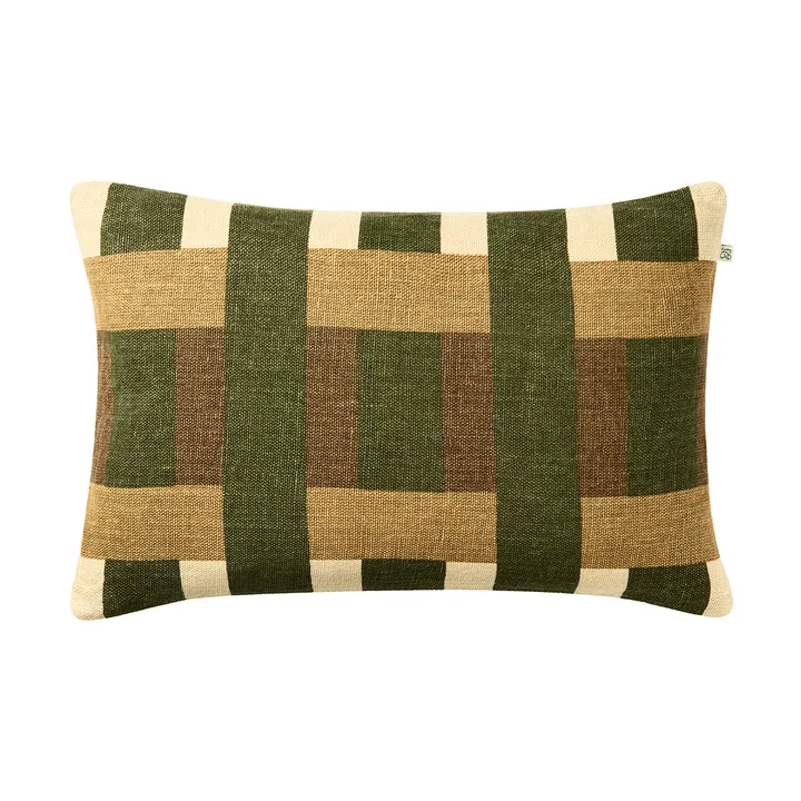 Capa de almofada Benaras - Cactus Green-Taupe-Khaki, 40x60 cm - Chhatwal & Jonsson