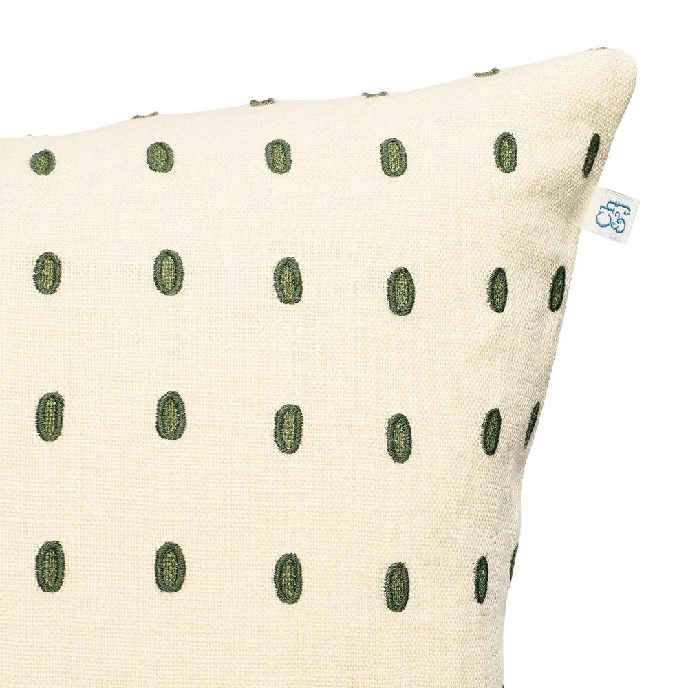 Capa de almofada Drop 40x60 cm, bege-verde-verde Chhatwal & Jonsson