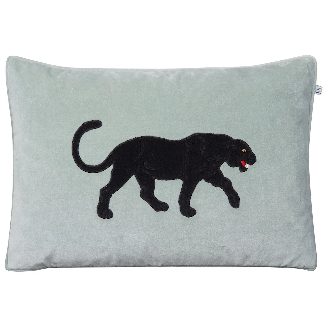 Capa de almofada Embroidered Black Panther 40x60 cm, Aqua Chhatwal & Jonsson