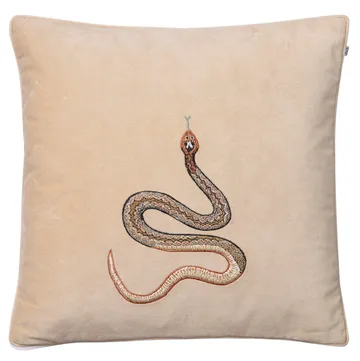 Capa de almofada Embroidered Cobra 50x50 cm - Bege - Chhatwal & Jonsson