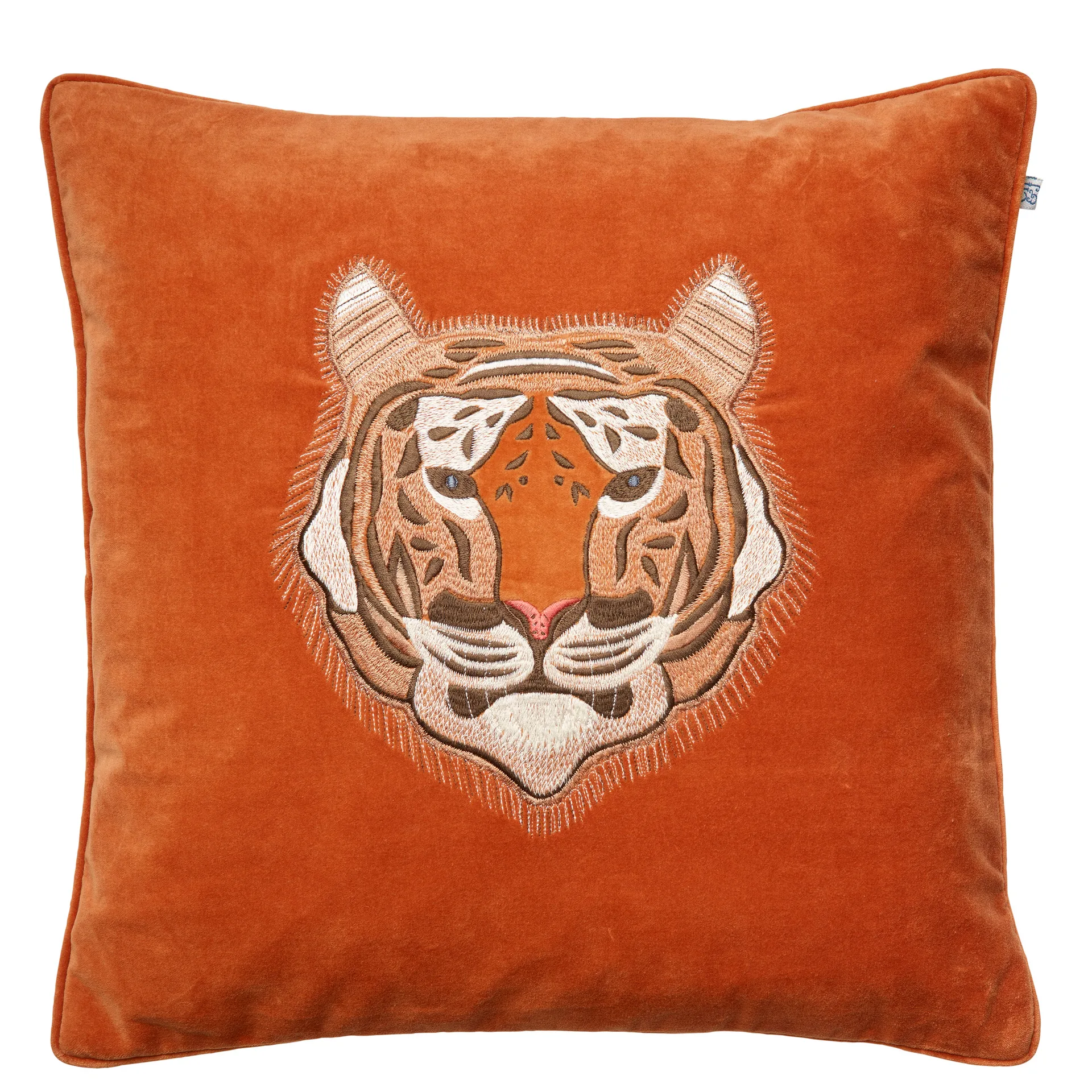Capa de almofada Embroidered Tiger 50x50 cm, Laranja Chhatwal & Jonsson