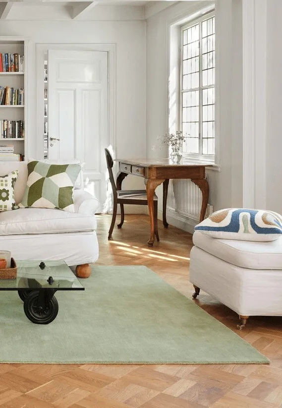 Capa de almofada Godavari 50x50 cm, Heaven blue-aqua-sand-offwhite Chhatwal & Jonsson