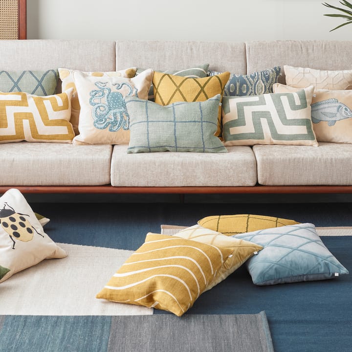 Capa de almofada Ikat Orissa 50x50 cm, heaven blue-aqua Chhatwal & Jonsson