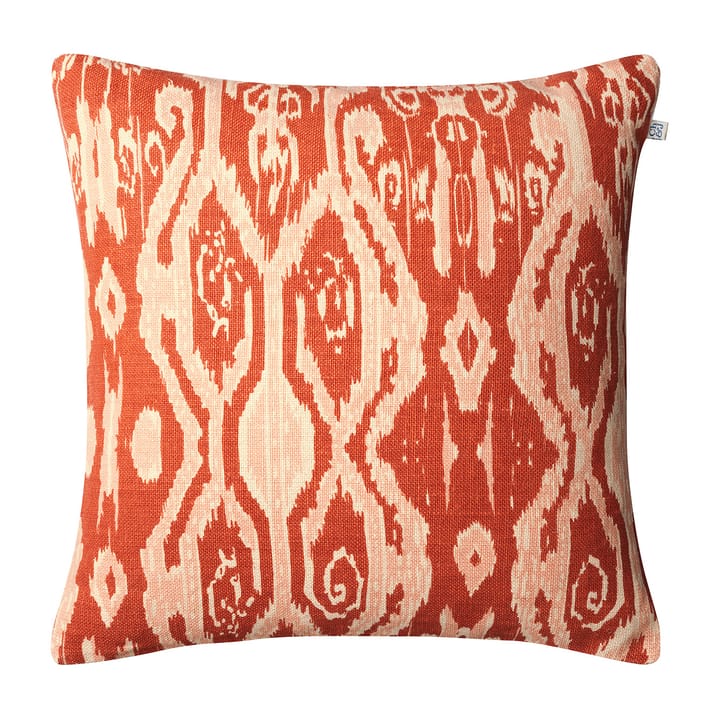 Capa de almofada Ikat Orissa 50x50 cm - Laranja alperce-rosa - Chhatwal & Jonsson