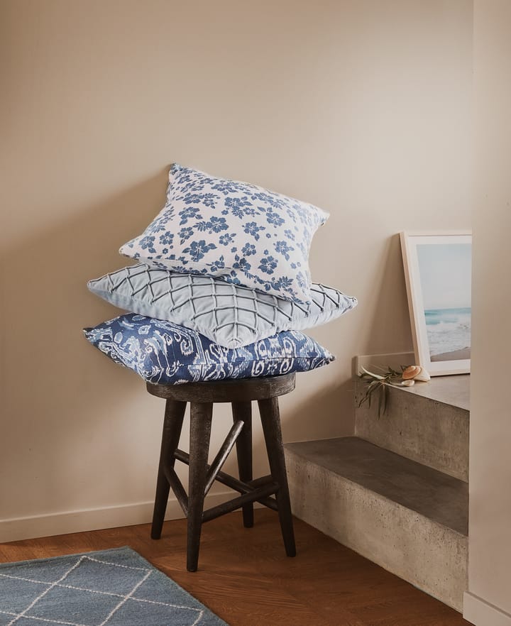 Capa de almofada Ikat Orissa 50x50 cm, Palace blue-heaven blue Chhatwal & Jonsson
