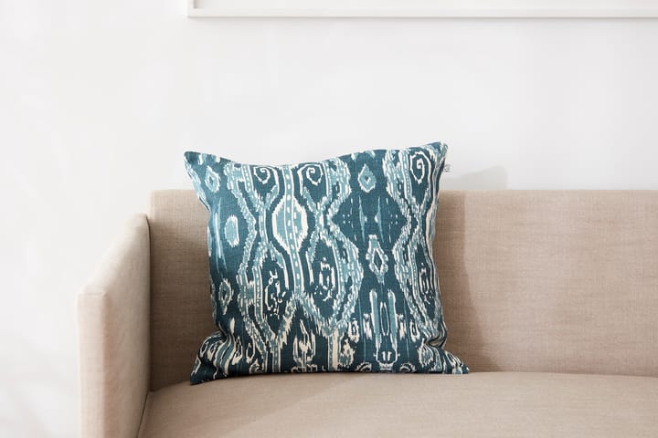 Capa de almofada Ikat Orissa 50x50 cm, Palace blue-heaven blue Chhatwal & Jonsson
