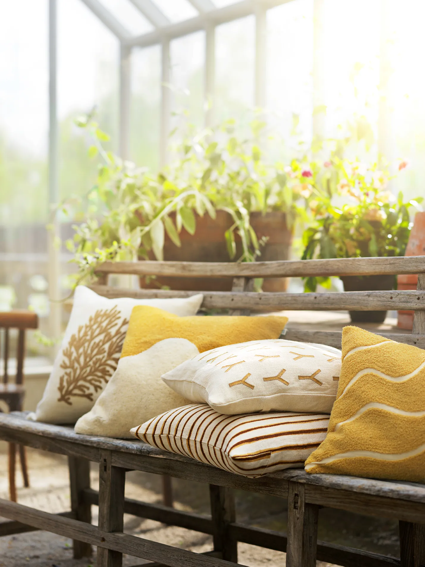 Capa de almofada Jaipur Stripe 50x50 cm, Khaki-taupe Chhatwal & Jonsson