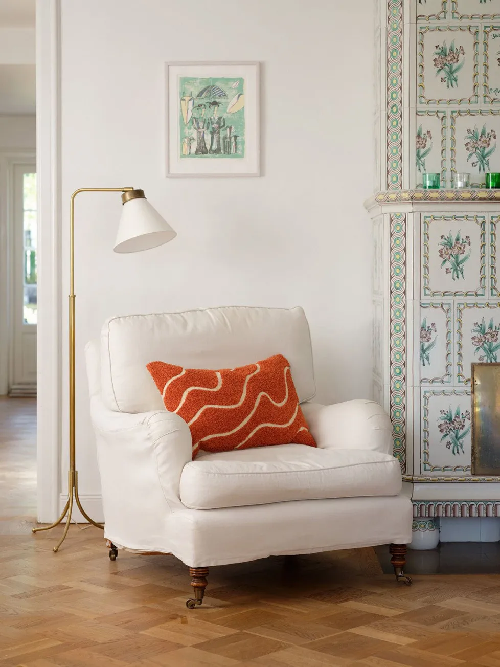 Capa de almofada Kashi 40x60 cm, Apricot orange Chhatwal & Jonsson