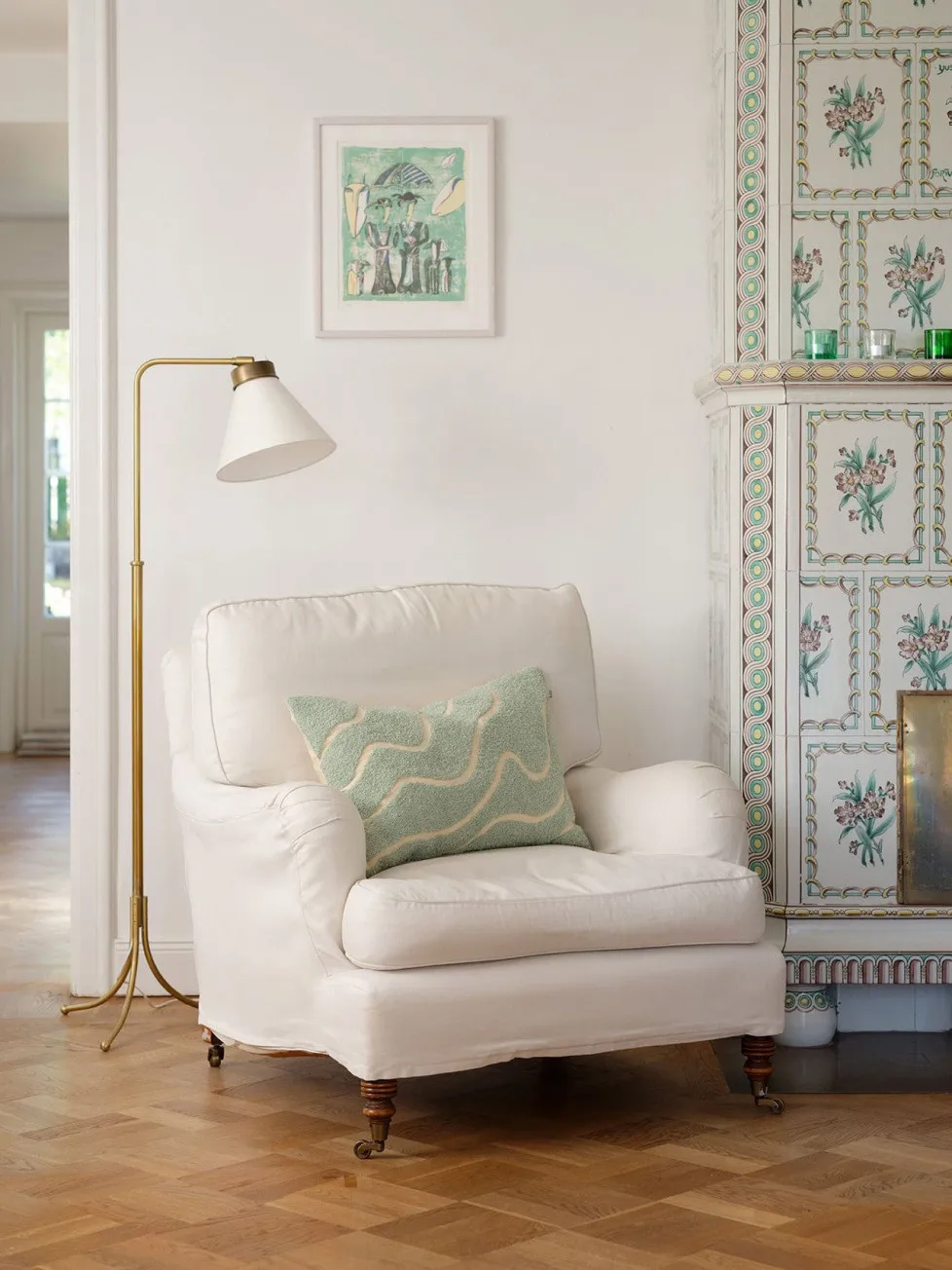 Capa de almofada Kashi 40x60 cm, Aqua Chhatwal & Jonsson