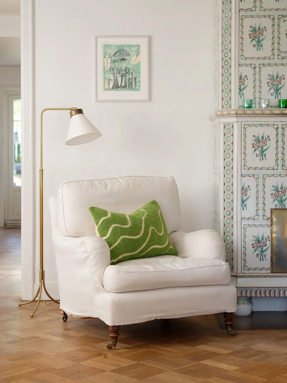 Capa de almofada Kashi 40x60 cm, Lime Chhatwal & Jonsson