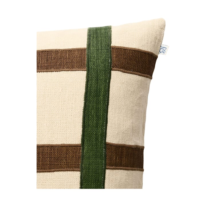 Capa de almofada Kiran 50x50 cm , Verde Cactus-Taupe Chhatwal & Jonsson