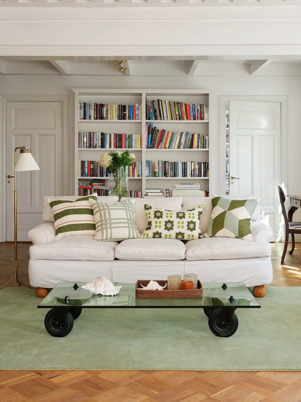 Capa de almofada Lalit 40x60 cm, Aqua-lime-cactus green Chhatwal & Jonsson