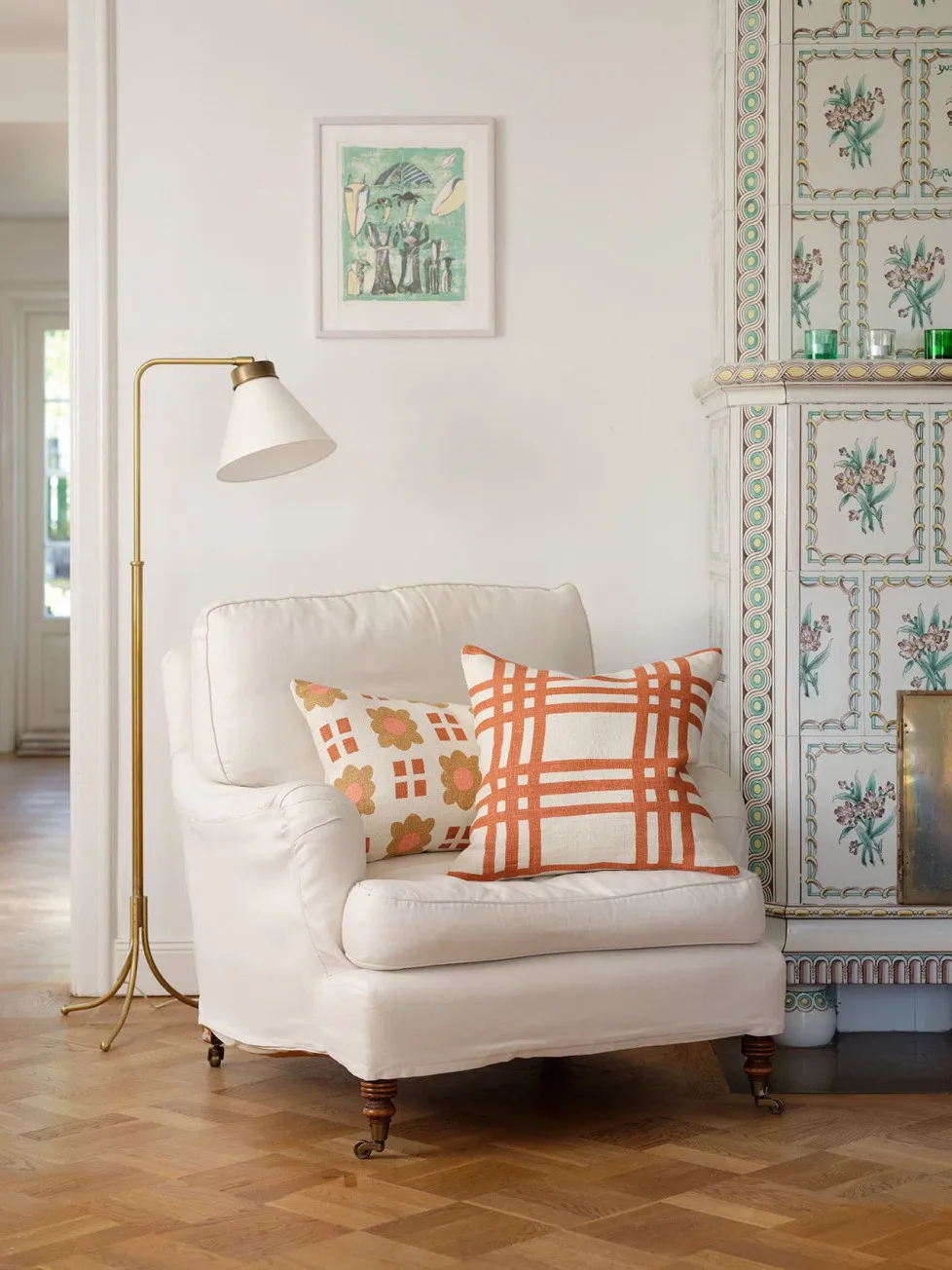 Capa de almofada Lalit 40x60 cm, Rose-apricot orange-khaki Chhatwal & Jonsson