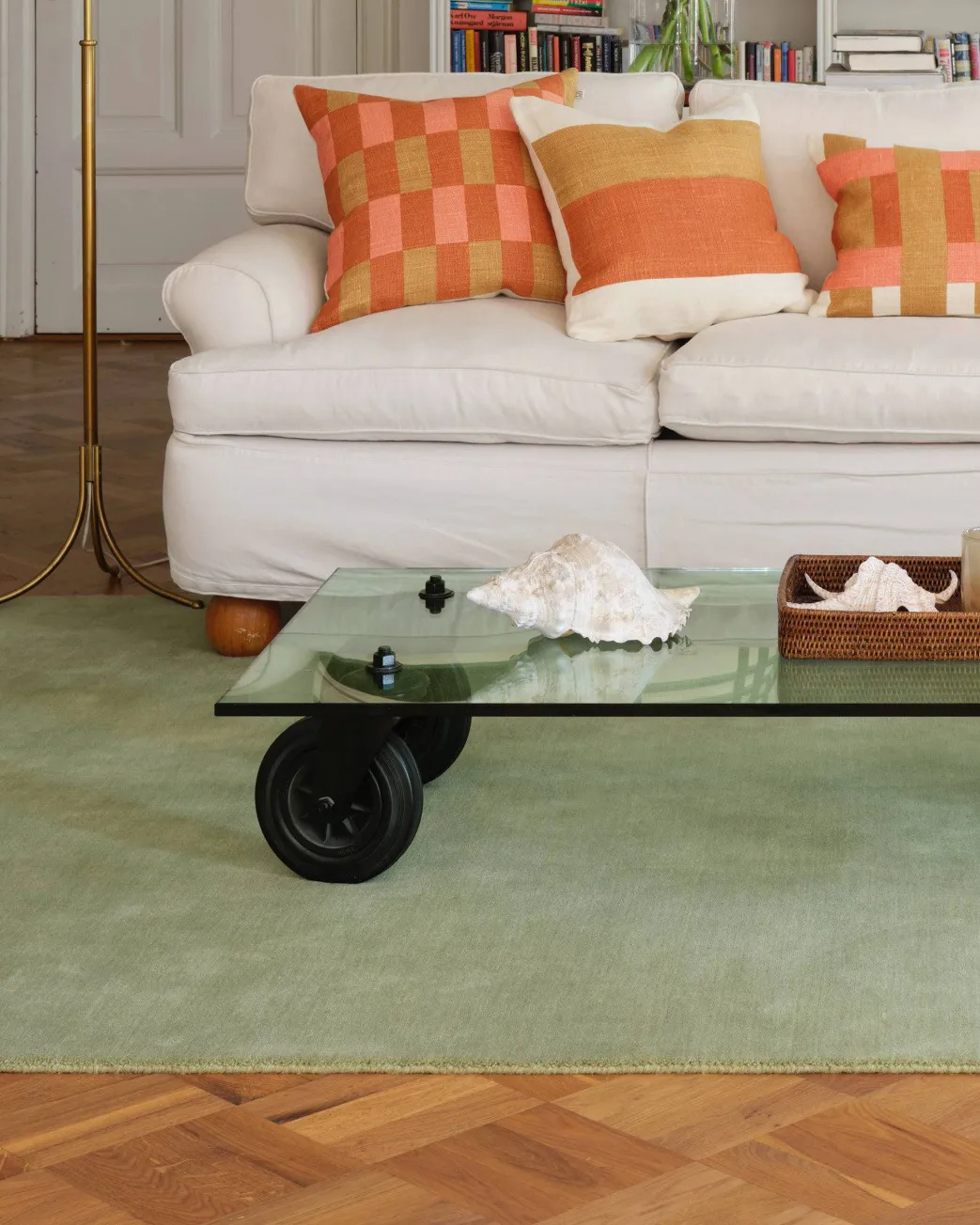 Capa de almofada Marari 50x50 cm, Apricot orange-khaki-rose Chhatwal & Jonsson