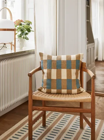 Capa de almofada Marari - Khaki-Heaven Blue, 50x50 cm - Chhatwal & Jonsson