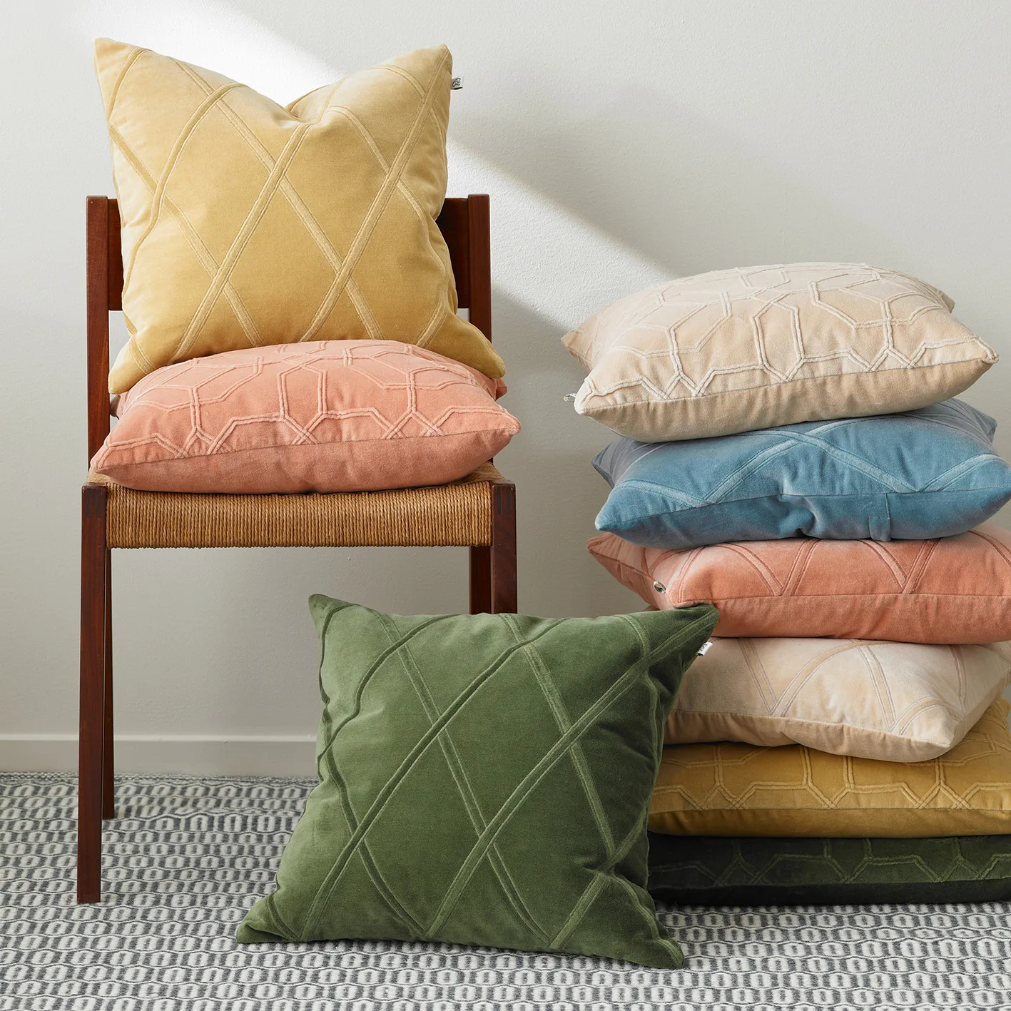 Capa de almofada Nandi 50x50 cm, bege Chhatwal & Jonsson