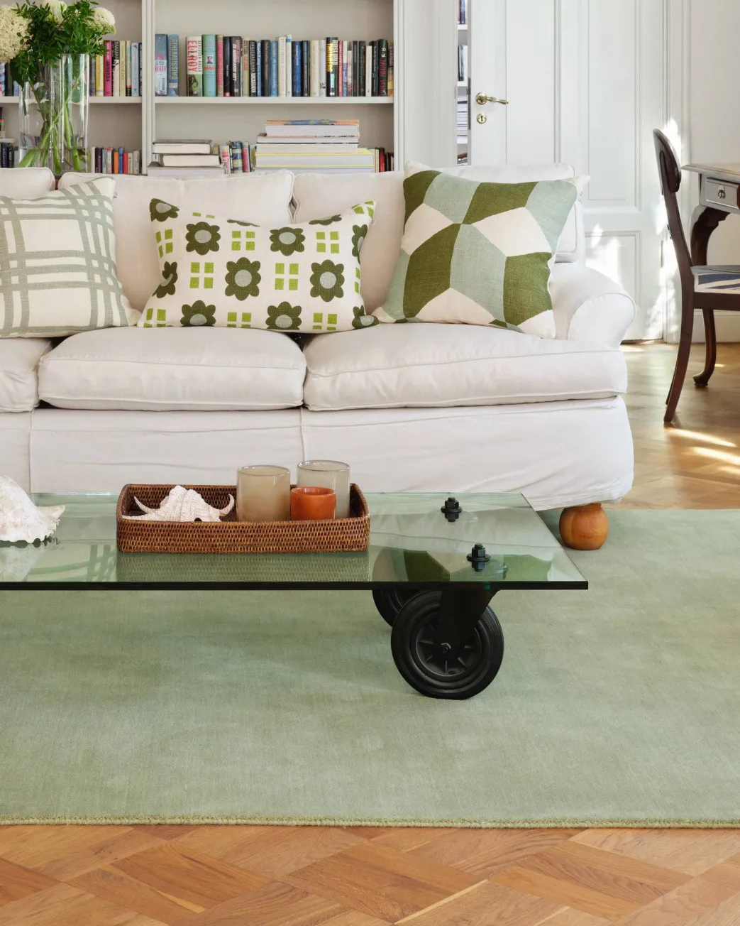 Capa de almofada Shimla 50x50 cm, Aqua Chhatwal & Jonsson