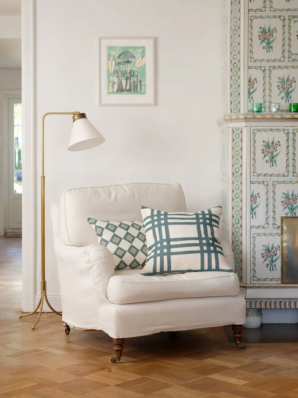 Capa de almofada Shimla 50x50 cm, Heaven blue Chhatwal & Jonsson