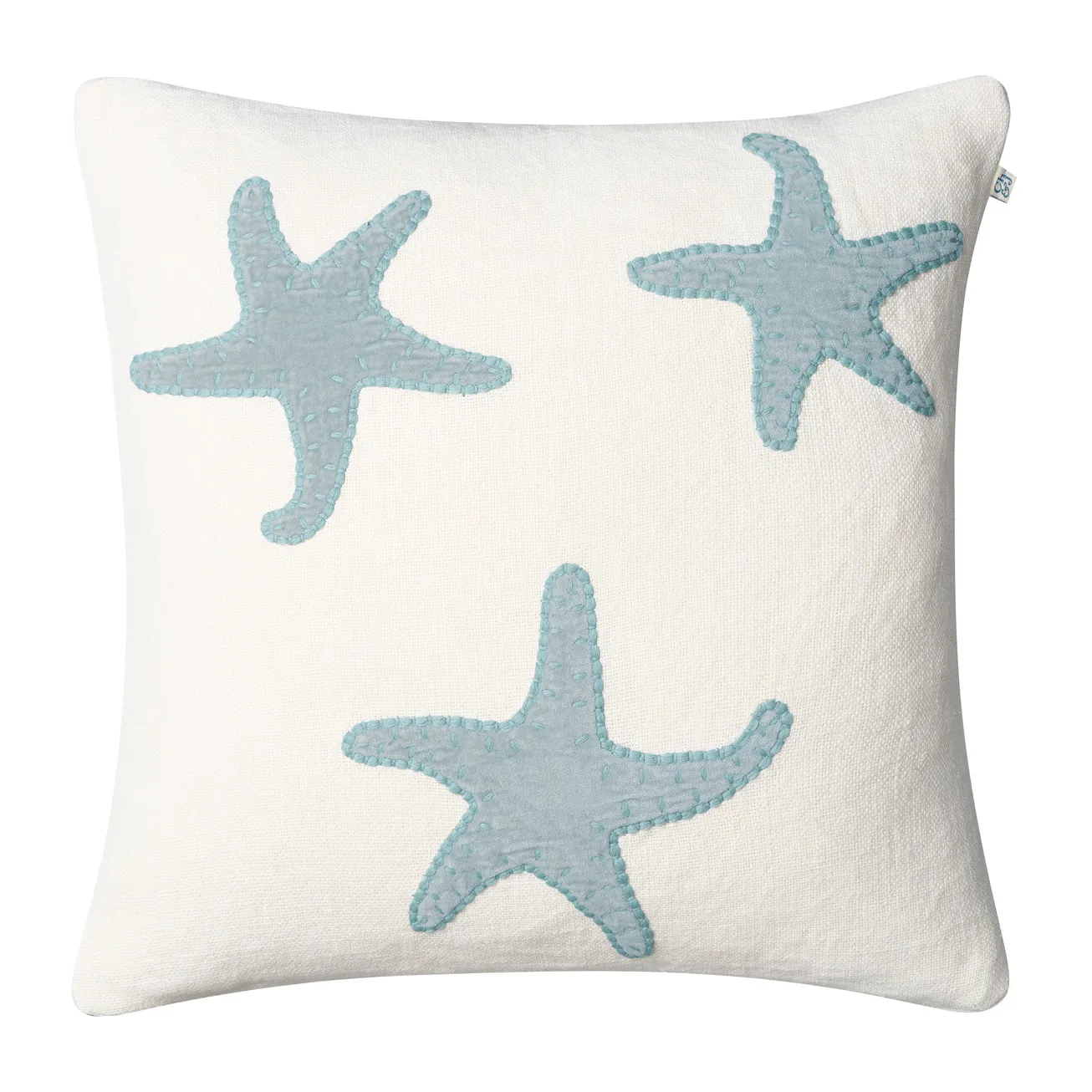 Capa de almofada Star Fish 50x50 cm, Off white-aqua Chhatwal & Jonsson