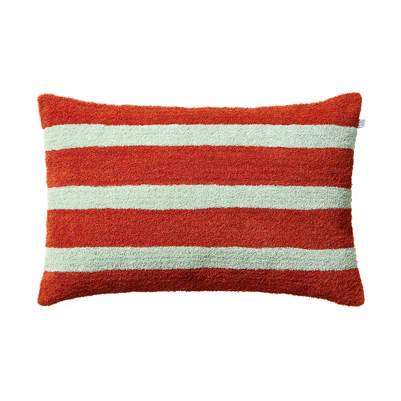 Capa de almofada Stripe linen boucle 40x60 cm, Apricot orange-aqua Chhatwal & Jonsson