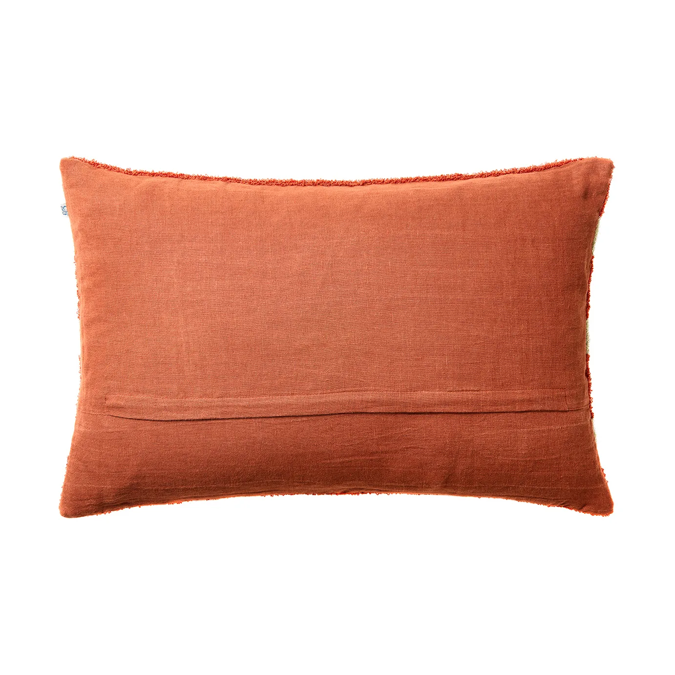 Capa de almofada Stripe linen boucle 40x60 cm, Apricot orange-aqua Chhatwal & Jonsson