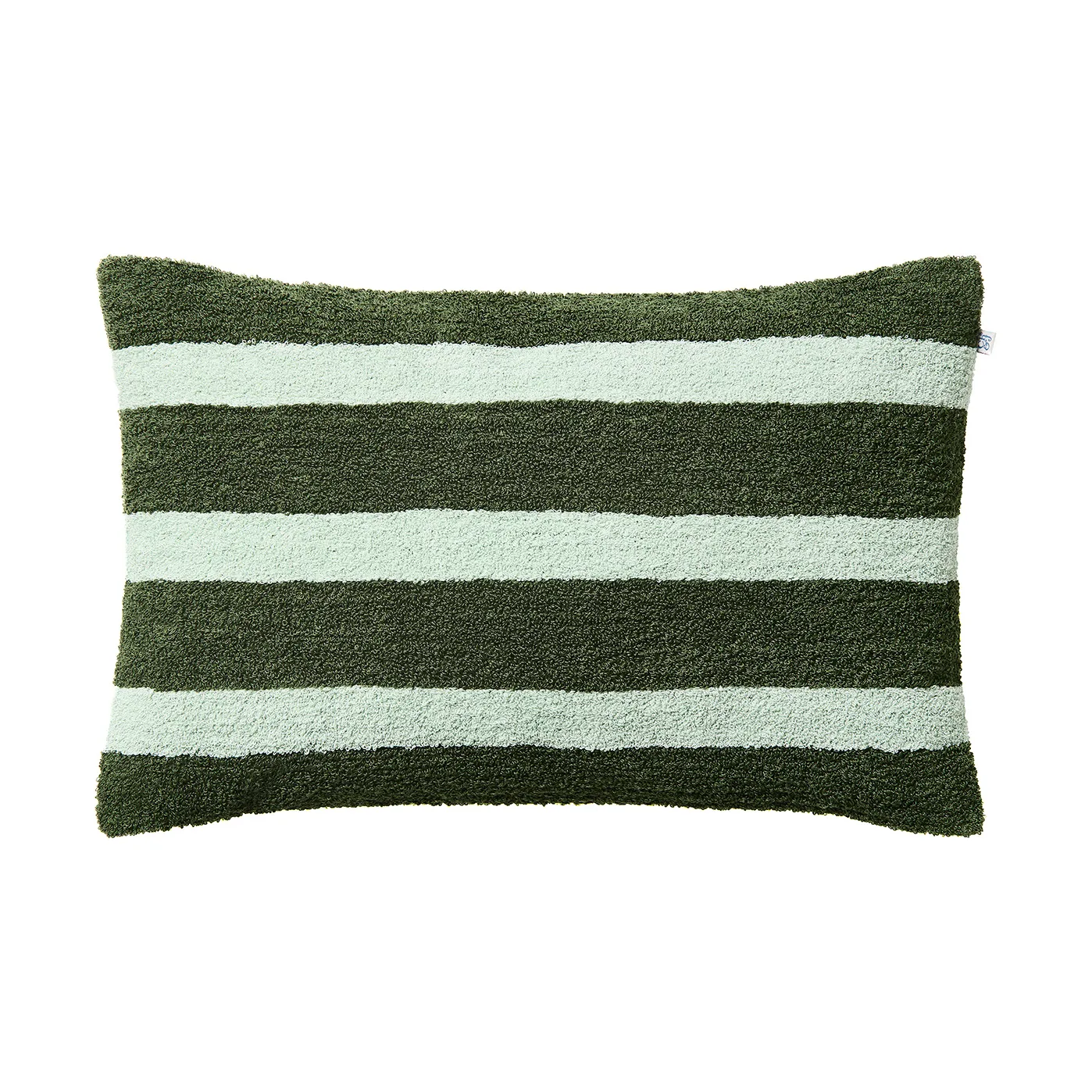 Capa de almofada Stripe linen boucle 40x60 cm, Cactus green-aqua Chhatwal & Jonsson