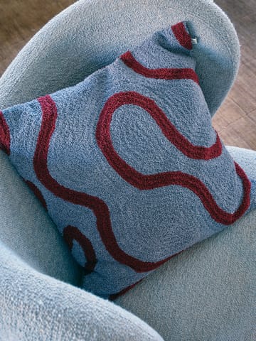 Capa de almofada Swati 50x50 cm - Dusty blue-ruby - Chhatwal & Jonsson