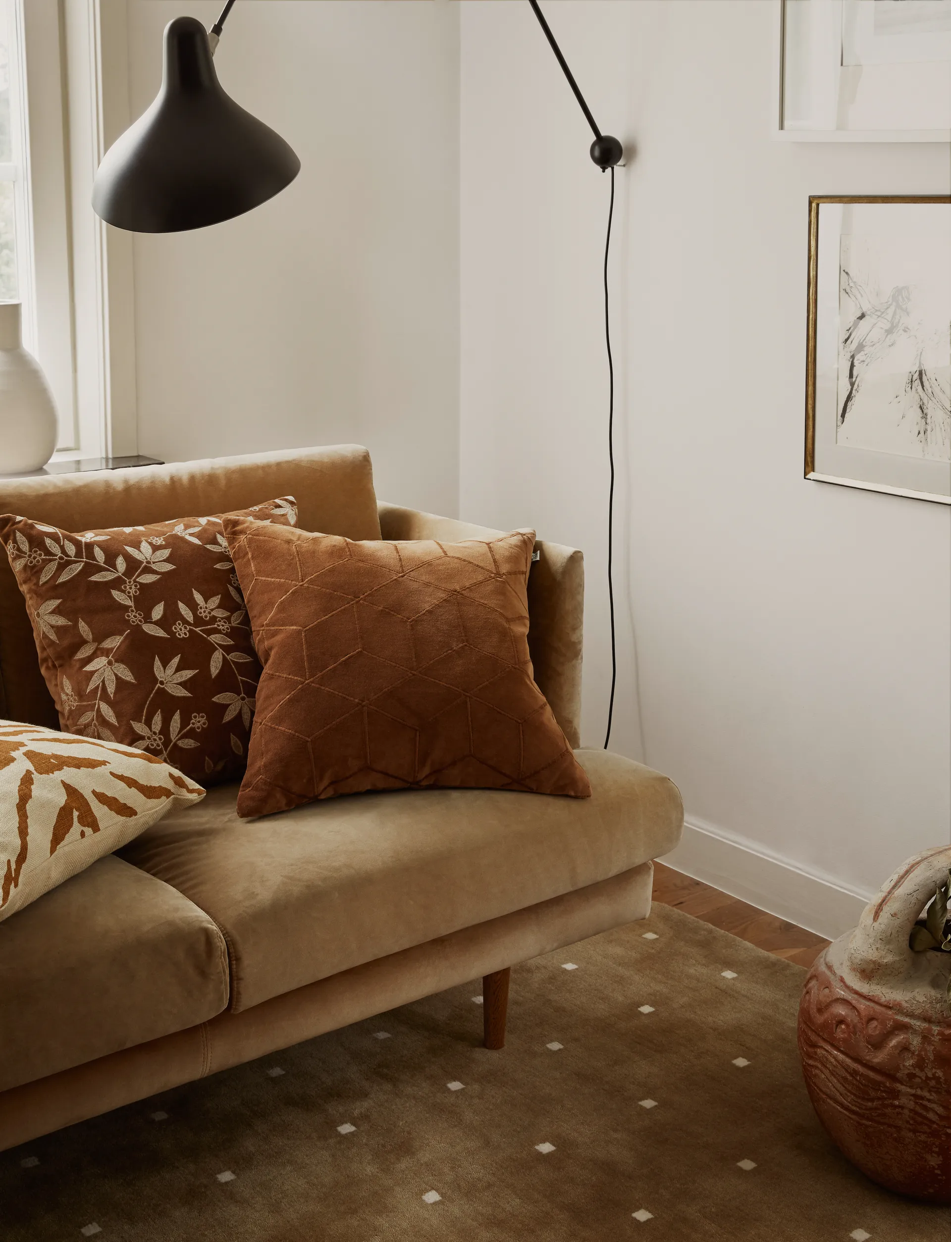 Capa de almofada Vir 50x50 cm, Cognac Chhatwal & Jonsson