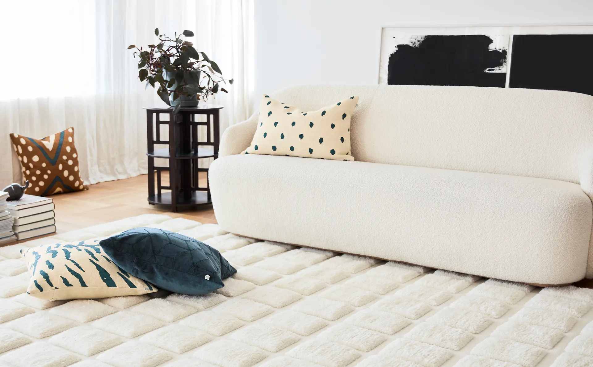 Capa de almofada Vir 50x50 cm, Sea blue Chhatwal & Jonsson