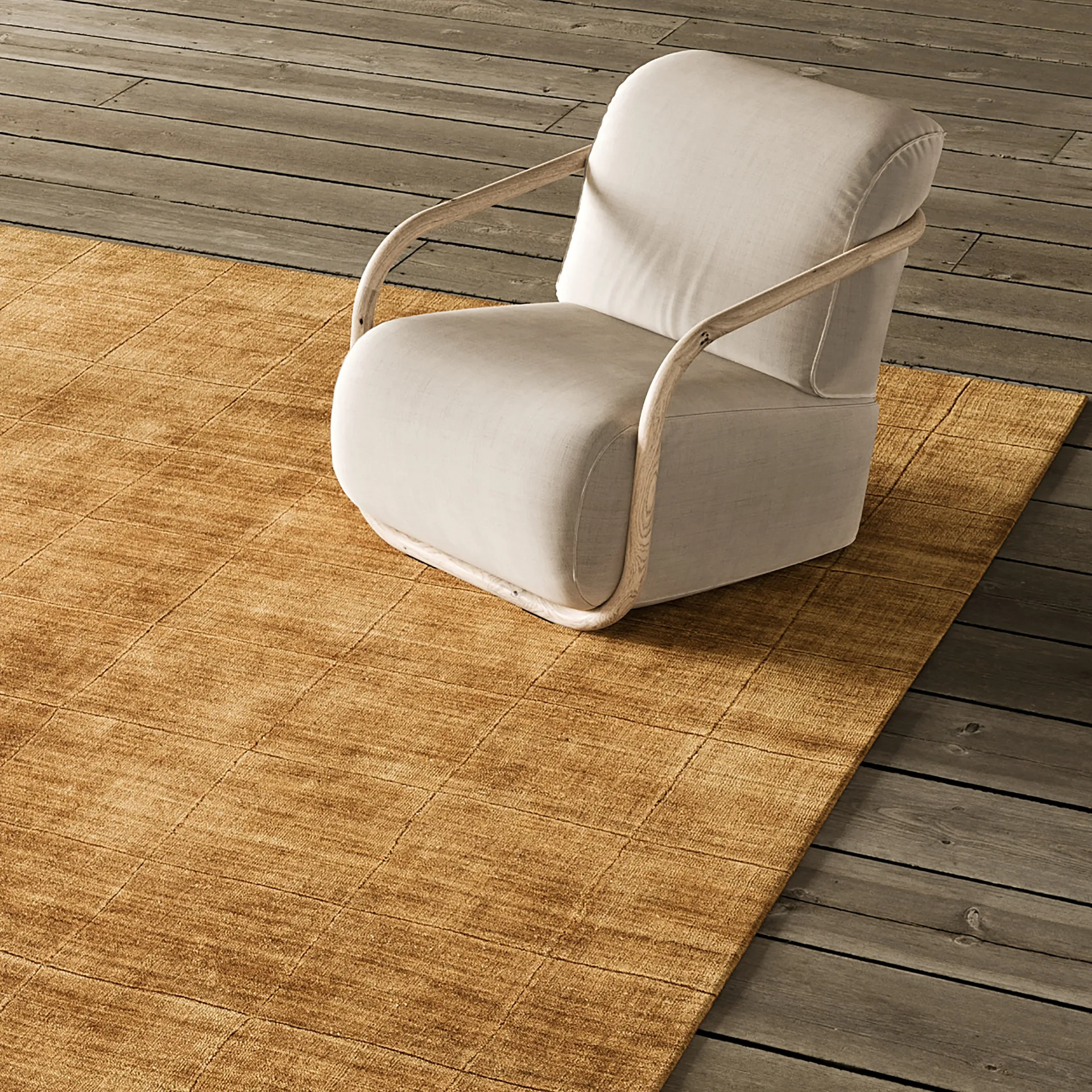 Carpete de lã 250x350 cm, amarelo masala Chhatwal & Jonsson