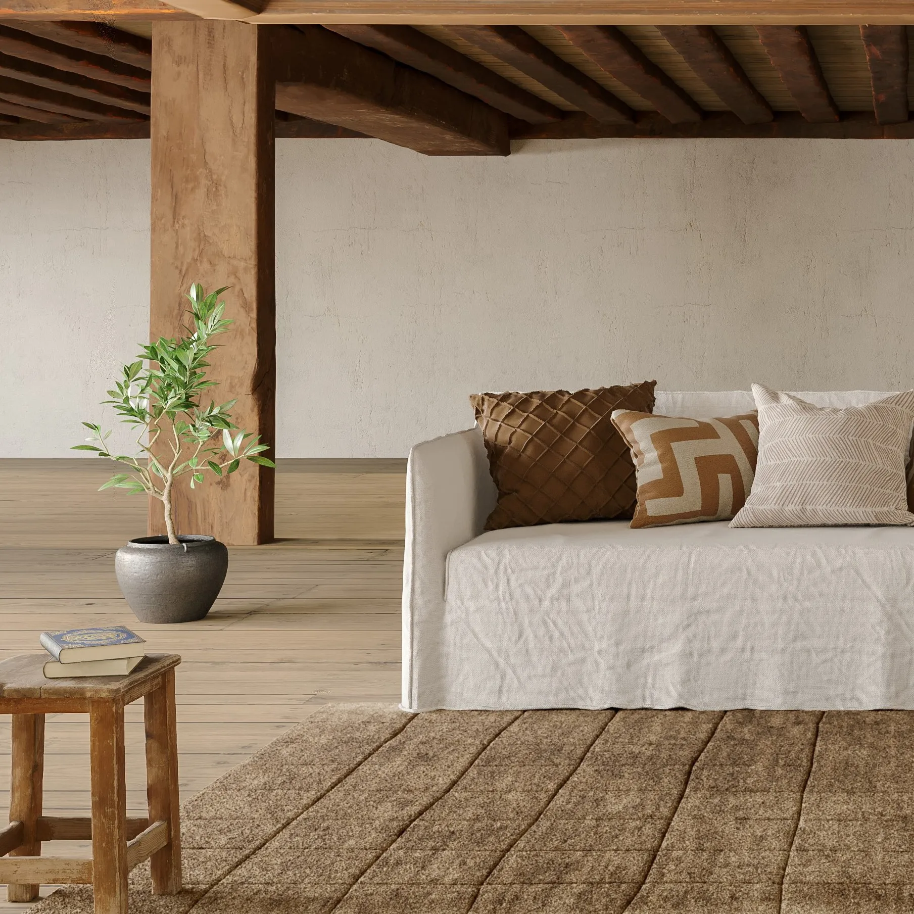 Carpete de lã 250x350 cm, Taupe Chhatwal & Jonsson