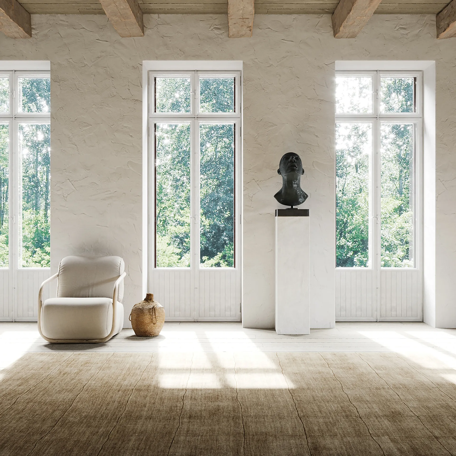 Carpete de lã 250x350 cm, Taupe Chhatwal & Jonsson