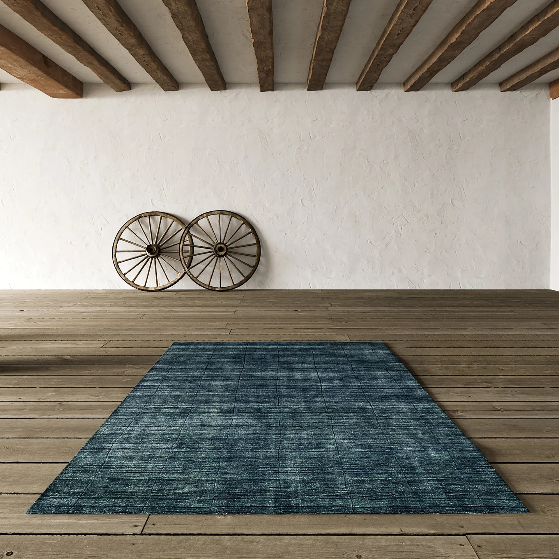 Carpete de lã Nari 170x240 cm, Azul melange Chhatwal & Jonsson
