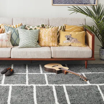 Carpete de lã Sita 180x270 cm - grey melange-white - Chhatwal & Jonsson