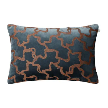 Fronha Chand 40x60 cm - Sea blue-cognac - Chhatwal & Jonsson