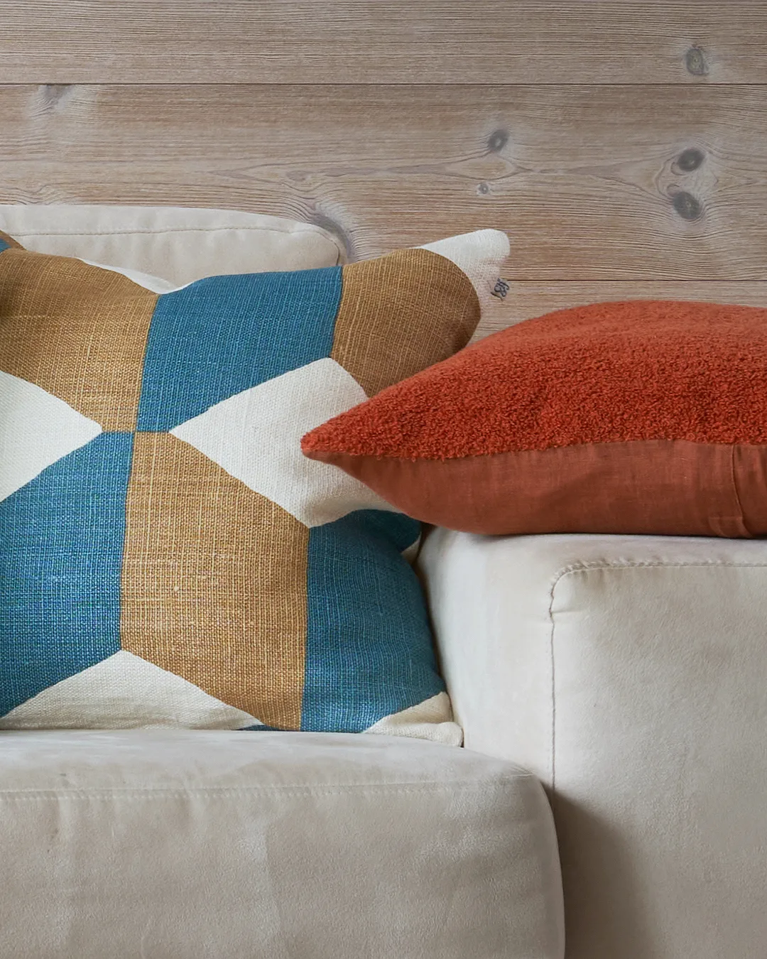 Fronha Hawa 50x50 cm, Heaven Blue/Khaki Chhatwal & Jonsson