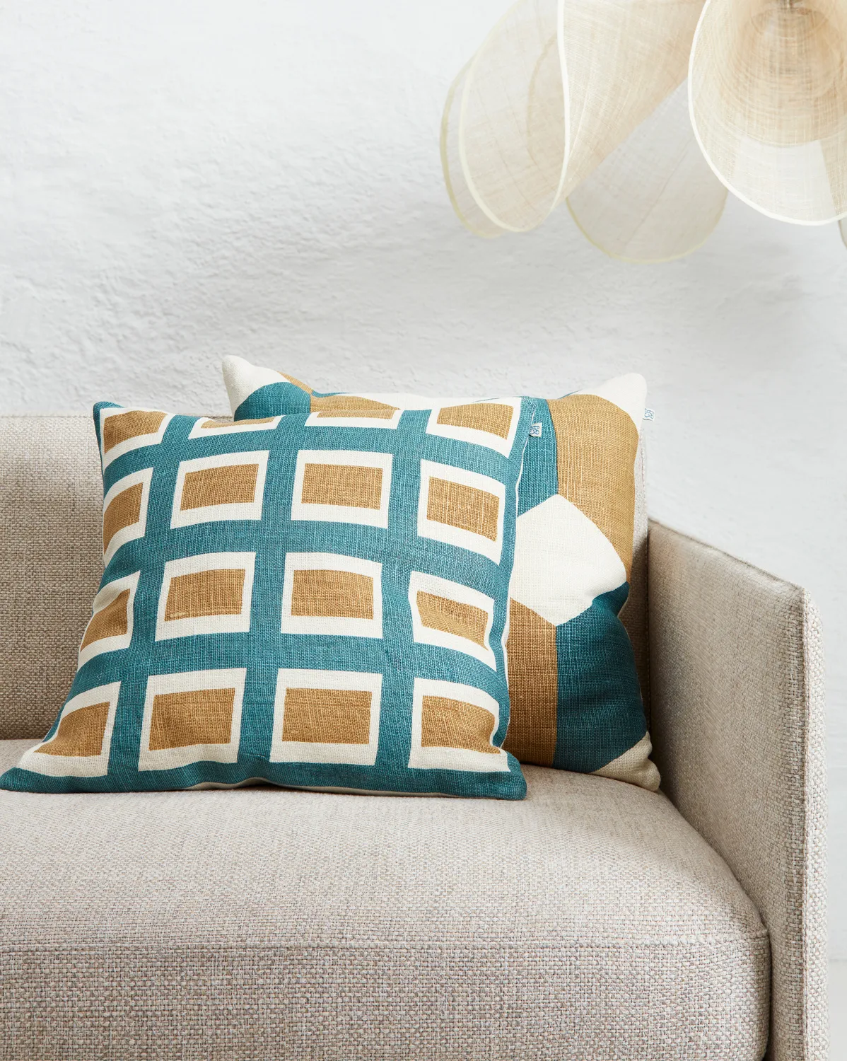 Fronha Hawa 50x50 cm, Heaven Blue/Khaki Chhatwal & Jonsson